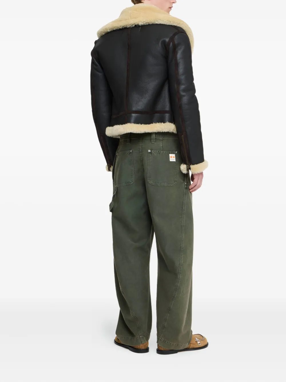 JW Anderson Broek met gedraaide zoom Groen