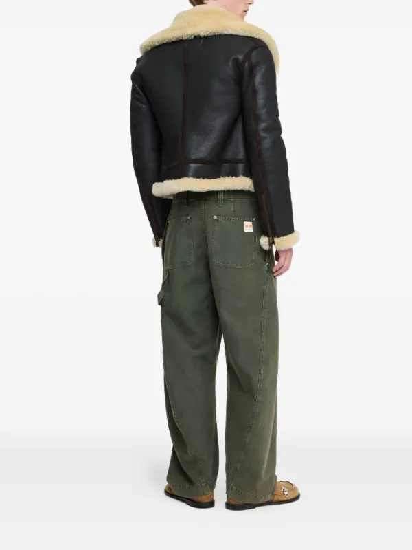 JW Anderson ツイストシーム パンツ | グリーン | FARFETCH JP