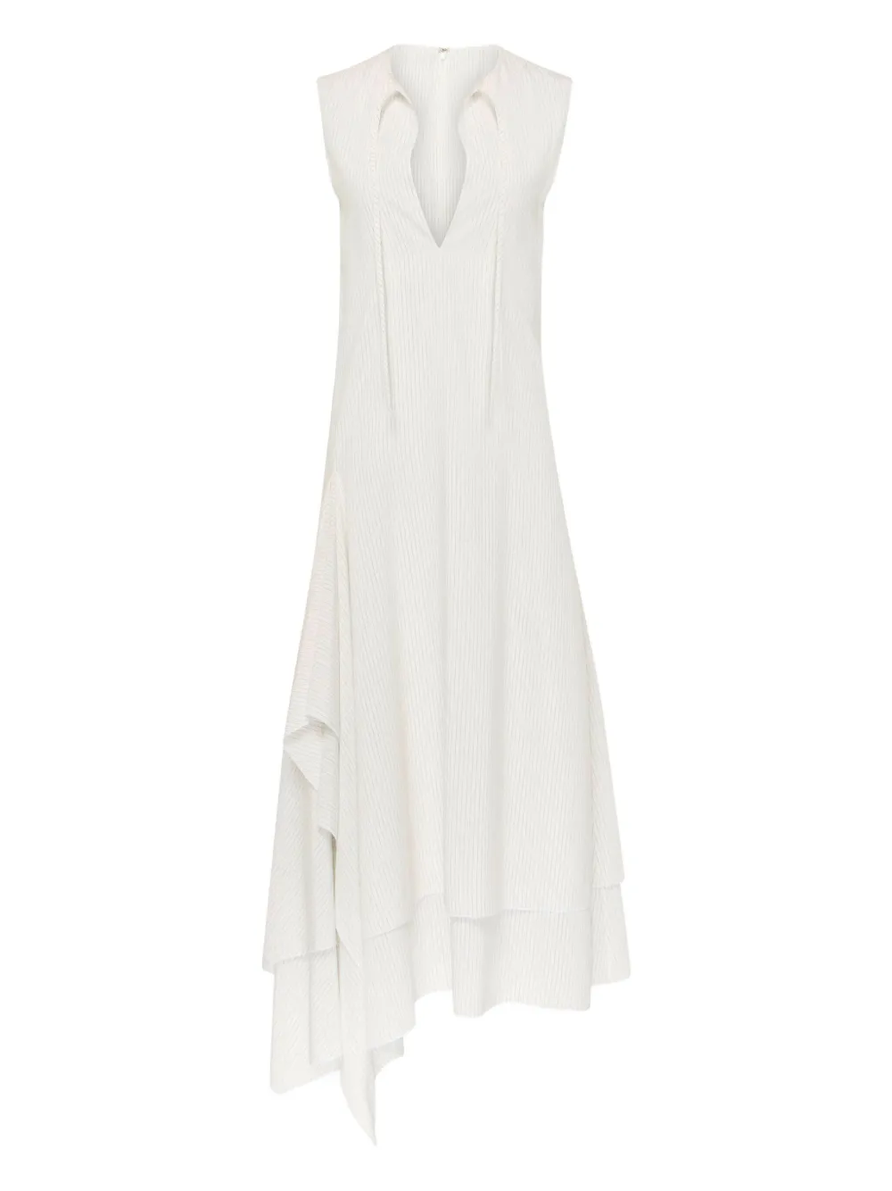 JW Anderson tie-neck ruffled dress | White | Image 1