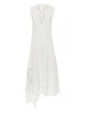 JW Anderson tie-neck ruffled dress - White