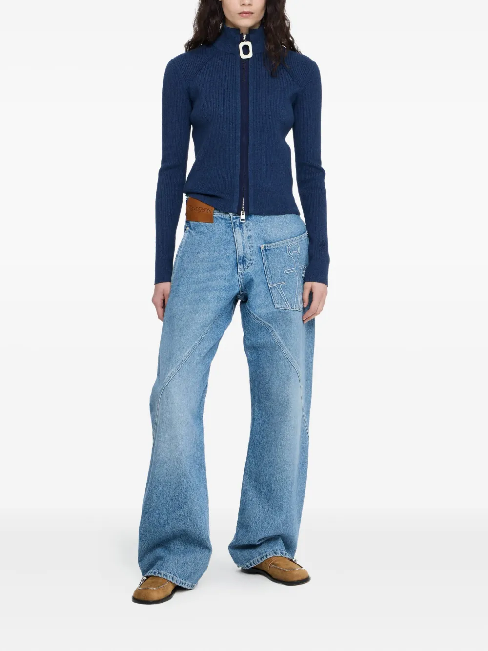 JW Anderson Vest met rits Blauw