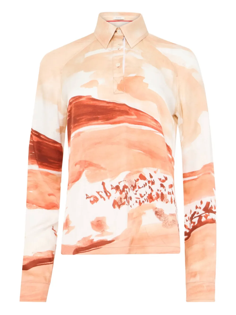 JW Anderson painterly-print shirt | White | Image 1