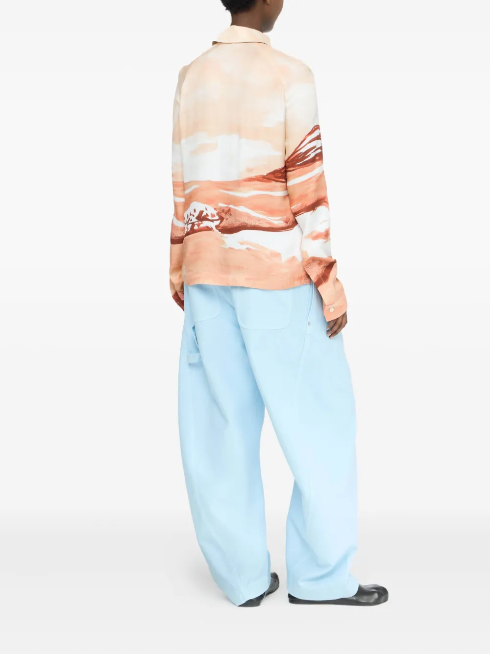 JW Anderson Sweater met paisley-print Wit