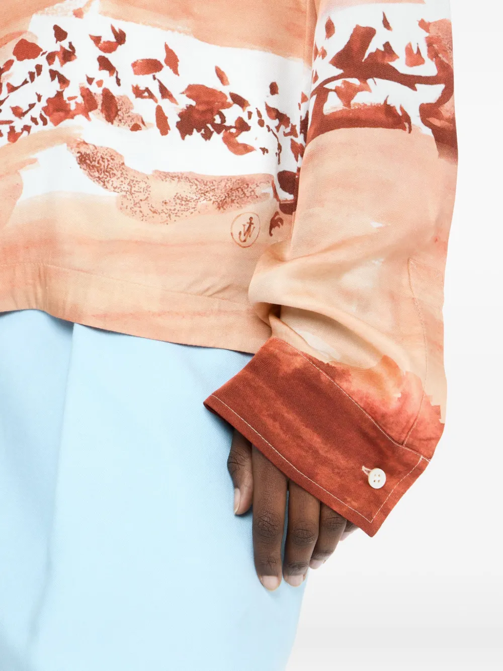 JW Anderson Sweater met paisley-print Wit