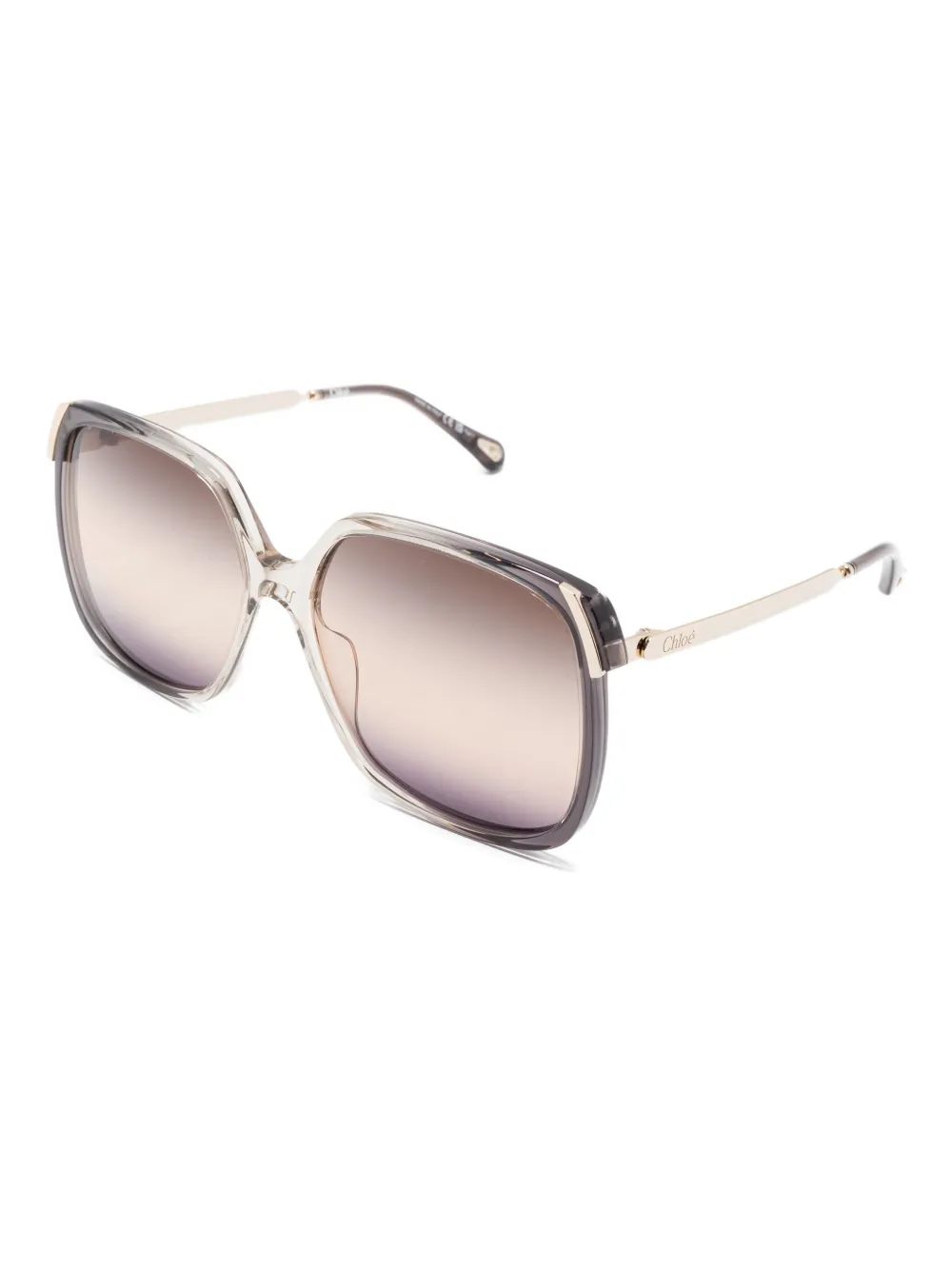 Chloé Eyewear square-frame sunglasses Zwart