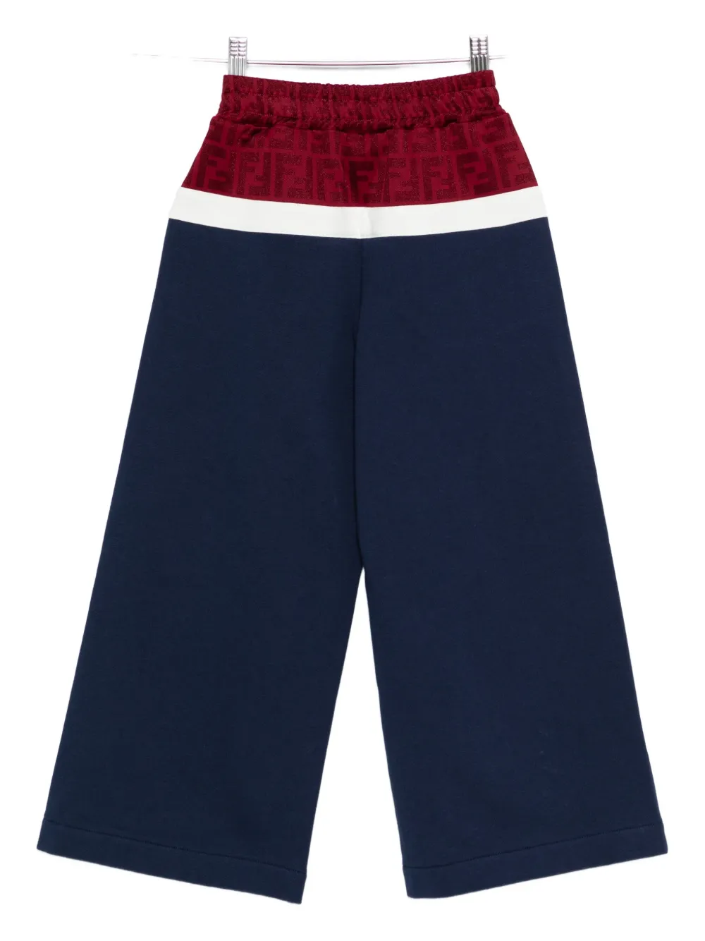 Fendi Kids Broek met FF-logo vlak Blauw