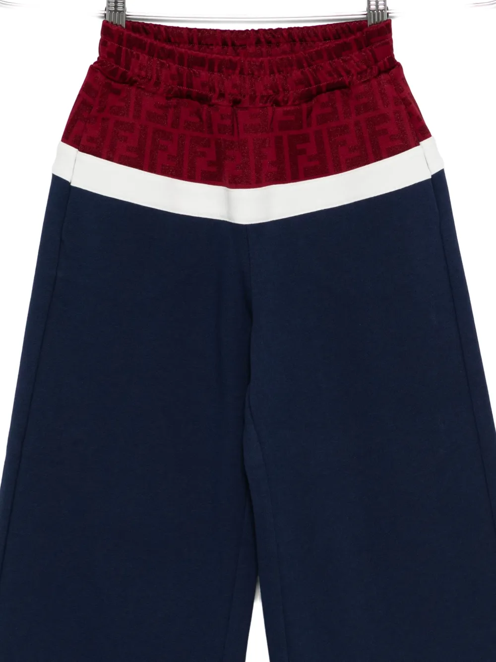 Fendi Kids Broek met FF-logo vlak Blauw