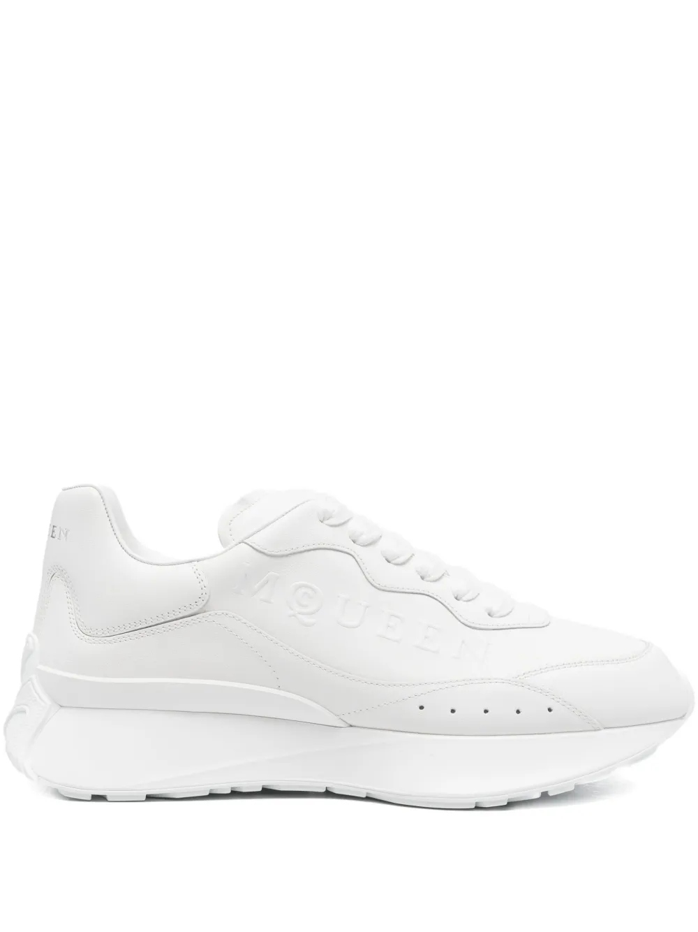 Alexander McQueen logo-embossed chunky sneakers Wit
