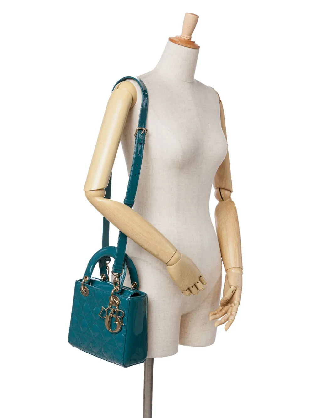 Christian Dior Pre-Owned 2020 Small Patent Cannage Lady Dior satchel | Pre-Owned | Image 2