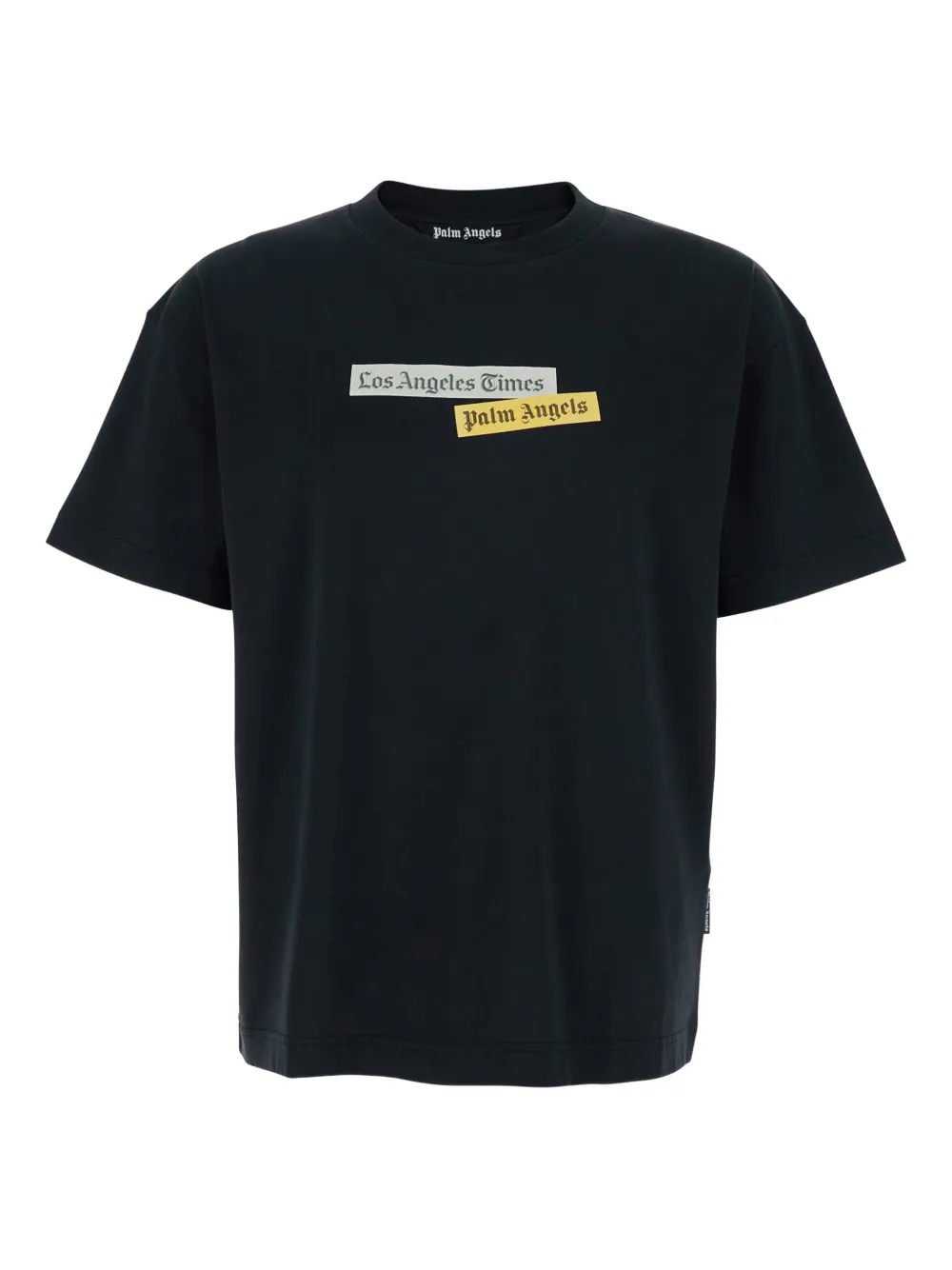 Palm Angels crew-neck logo-print T-shirt | Black | Image 1