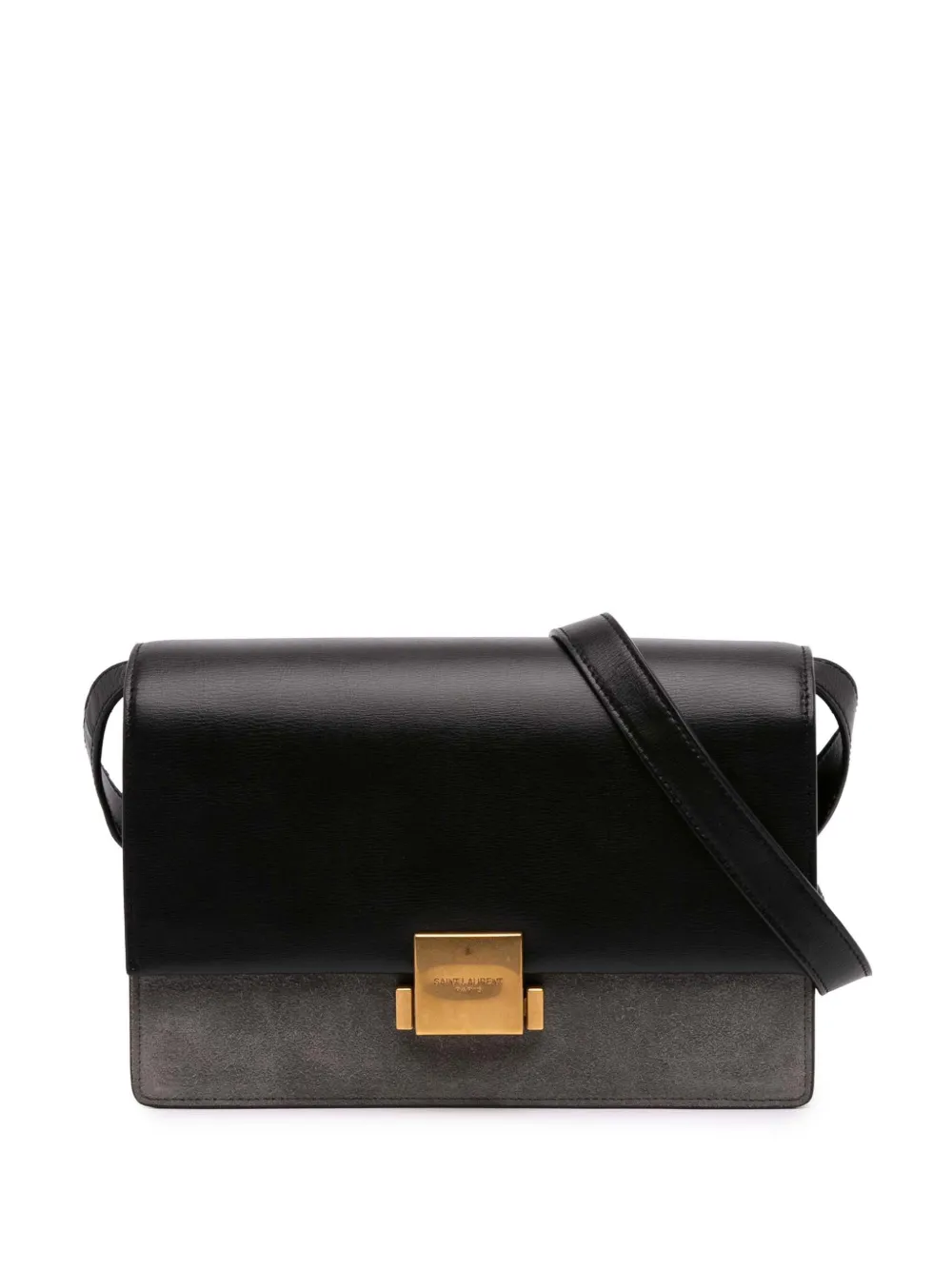 Saint Laurent Pre-Owned 2018 Medium Calfskin and Suede Bellechasse Bag crossbody bag | Black | Image 1