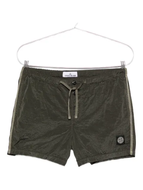 Stone Island Badeshorts mit Logo-Patch