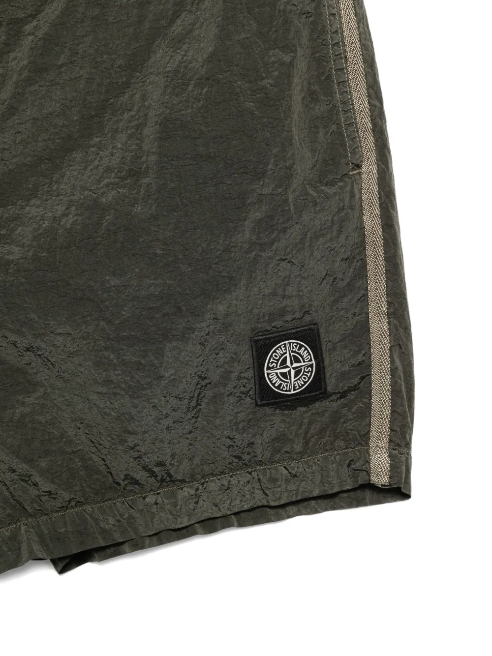 Stone Island Zwembroek met logopatch Groen