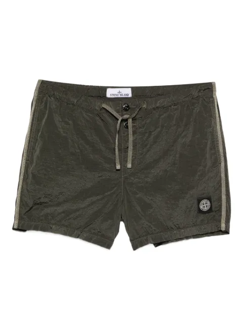 Stone Island logo-patch swim shorts