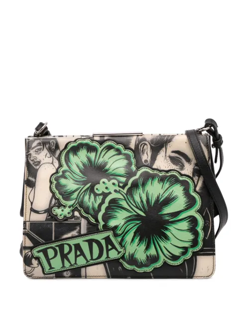 Prada Pre-Owned 2010-2025 Saffiano Stampato Light Frame crossbody bag