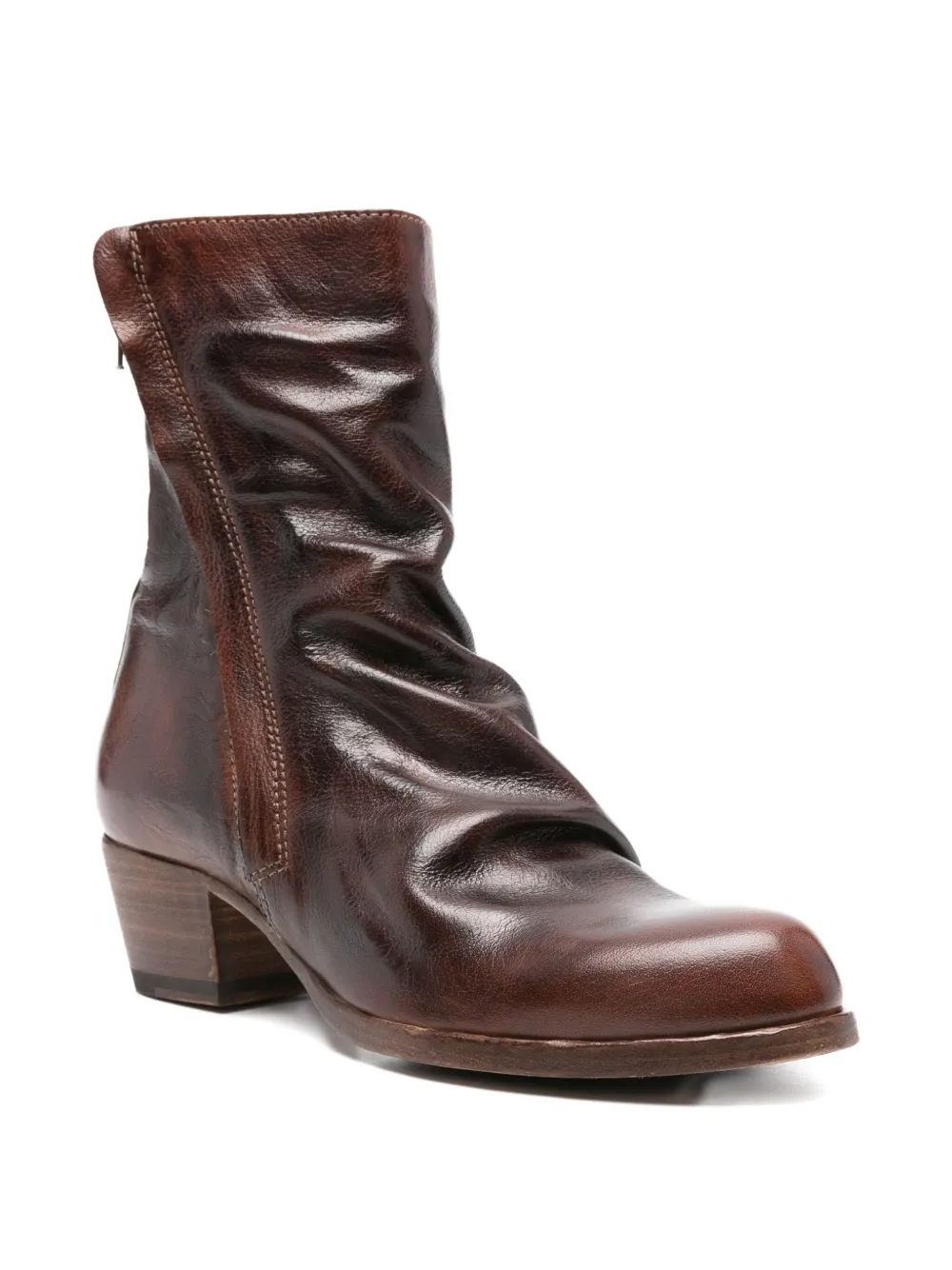 Shoto 45mm zip-detail boots Brown