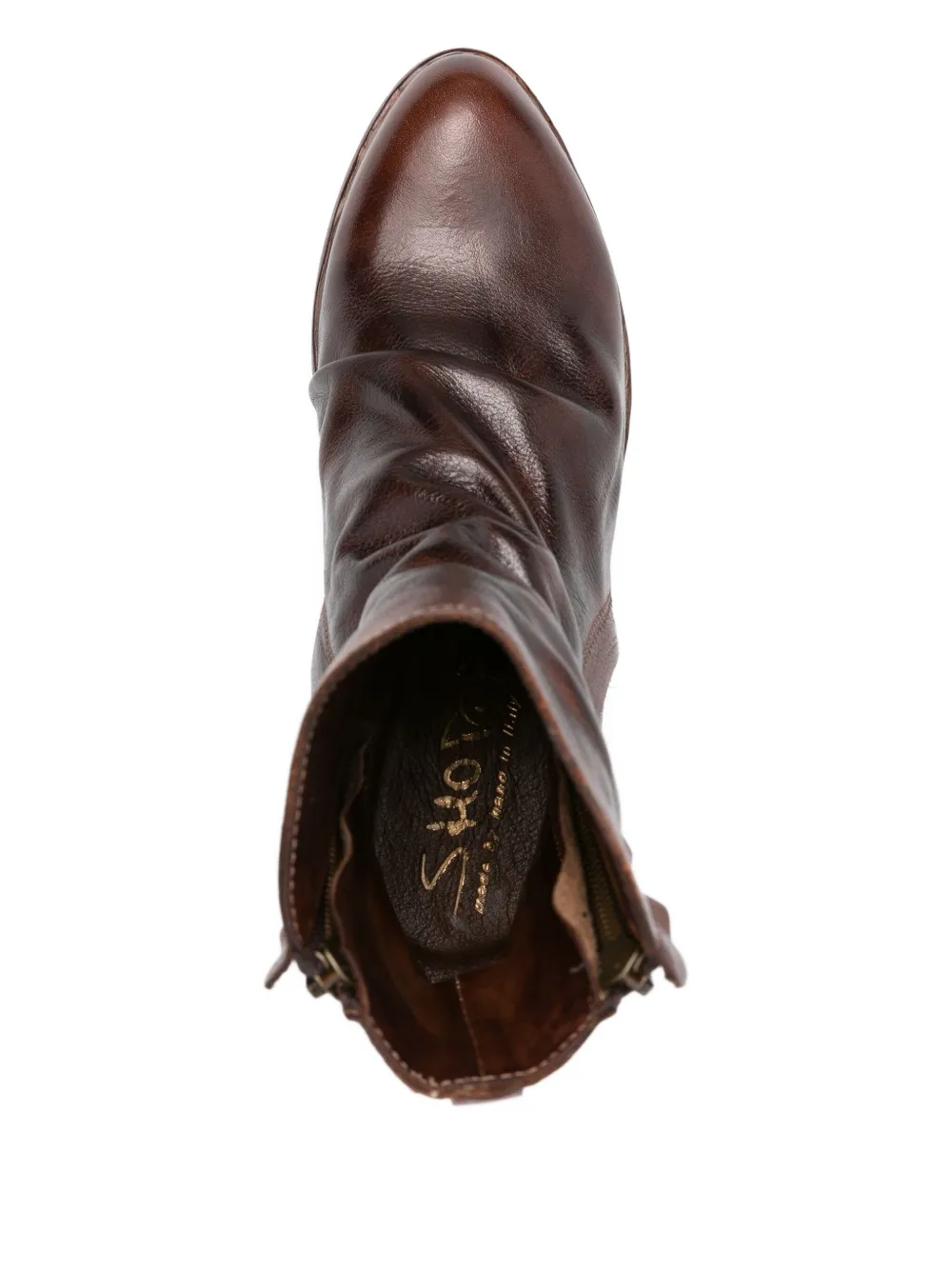 Shoto 45mm zip-detail boots Brown