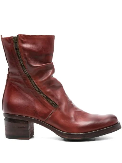 Shoto 50mm zipped block-heel ankle boots