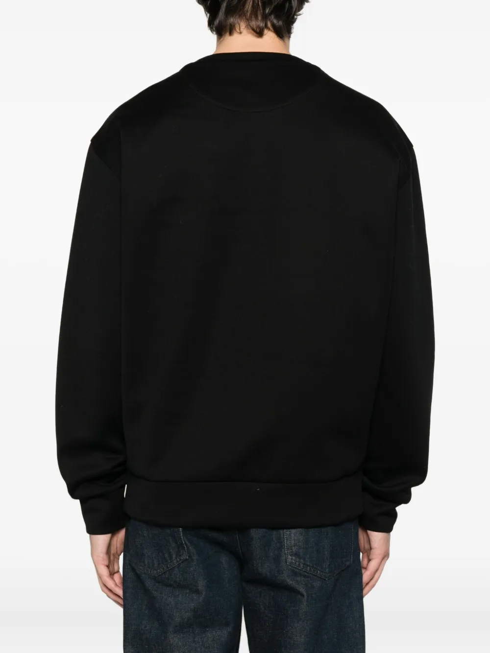Prada Sweater met logoplakkaat Zwart