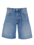 ICON DENIM logo-patch denim shorts - Blue