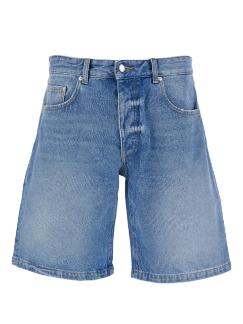 ICON DENIM logo-patch denim shorts