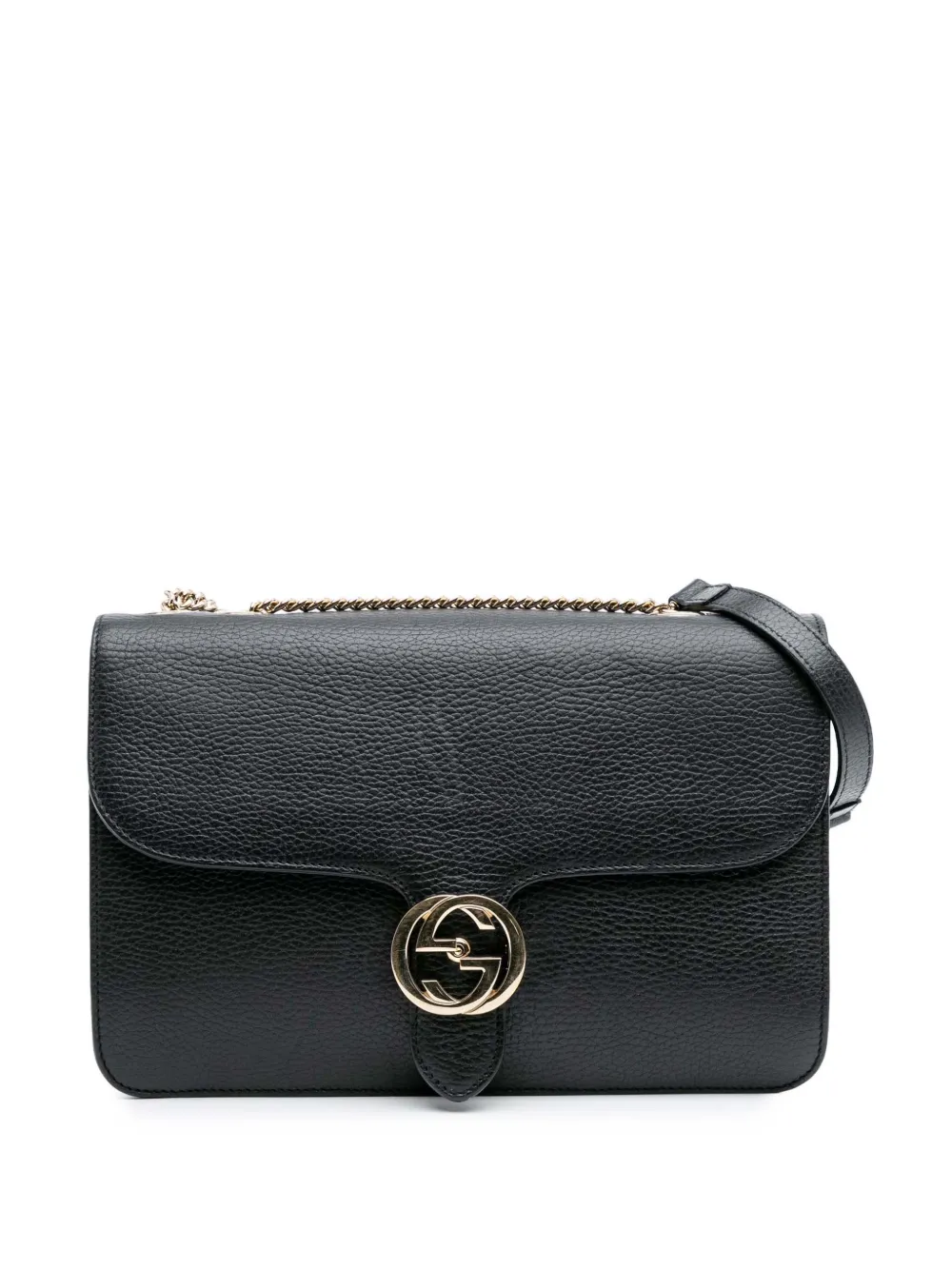 Pre-owned Gucci 2016-2025 Medium Dollar Calfskin Interlocking G Crossbody Bag