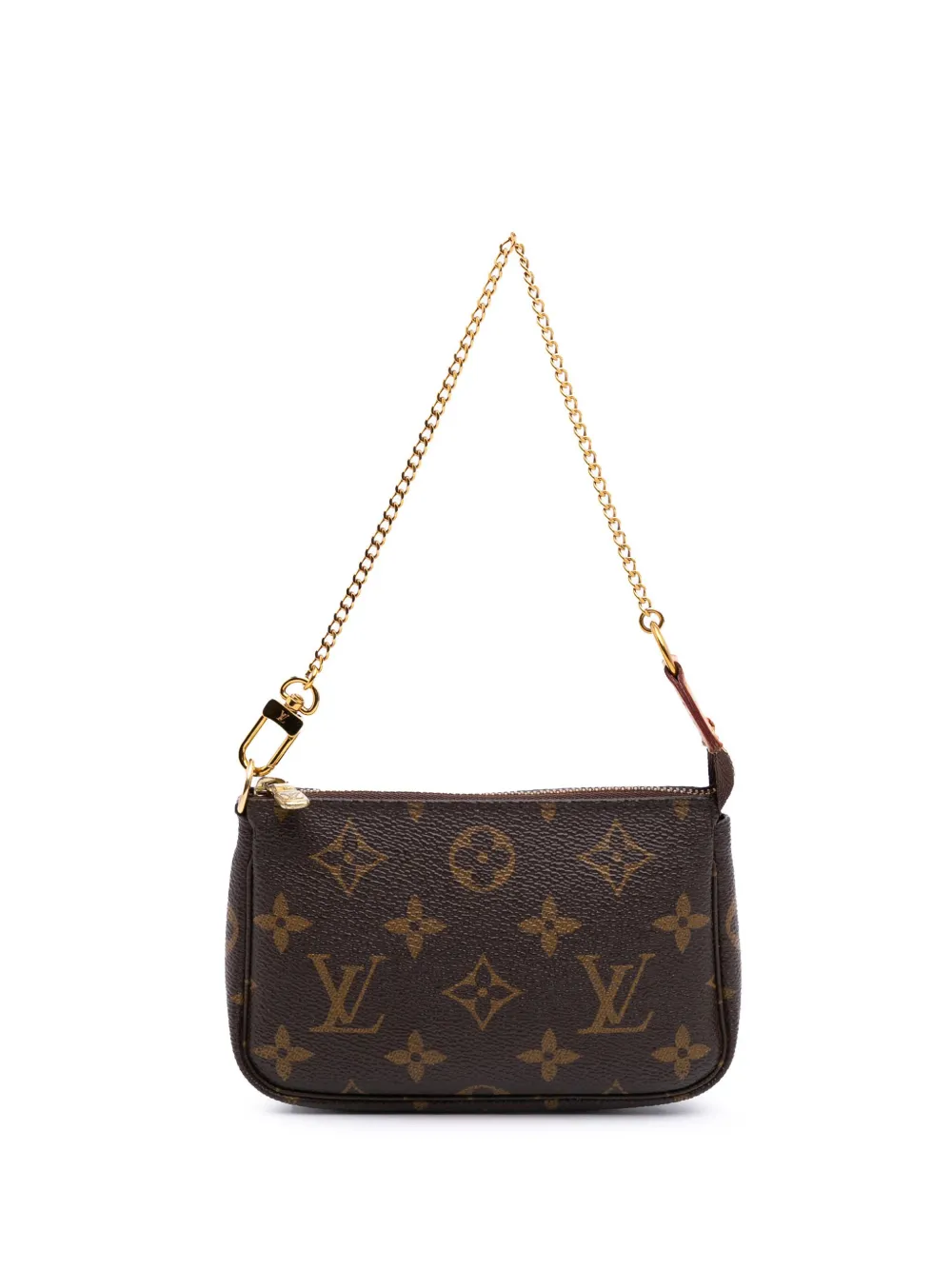 Louis Vuitton Pre-Owned 2018 モノグラム ミニ ポシェット アクセソワール ハンドバッグ - ブラウン Louis Vuitton Pre-Owned 2018 モノグラム ミニ ポシェット アクセソワール ハンドバッグ - ブラウン