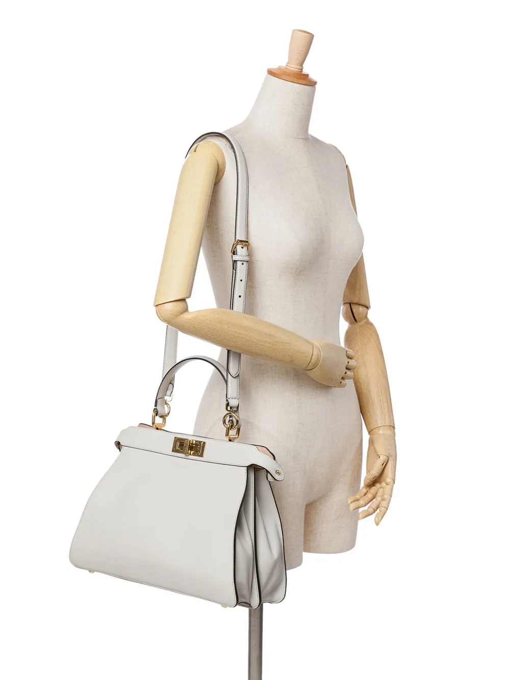 Fendi Pre-Owned 2010-2025 Medium Leather Peekaboo ISeeU satchel | Pre-Owned | Image 2