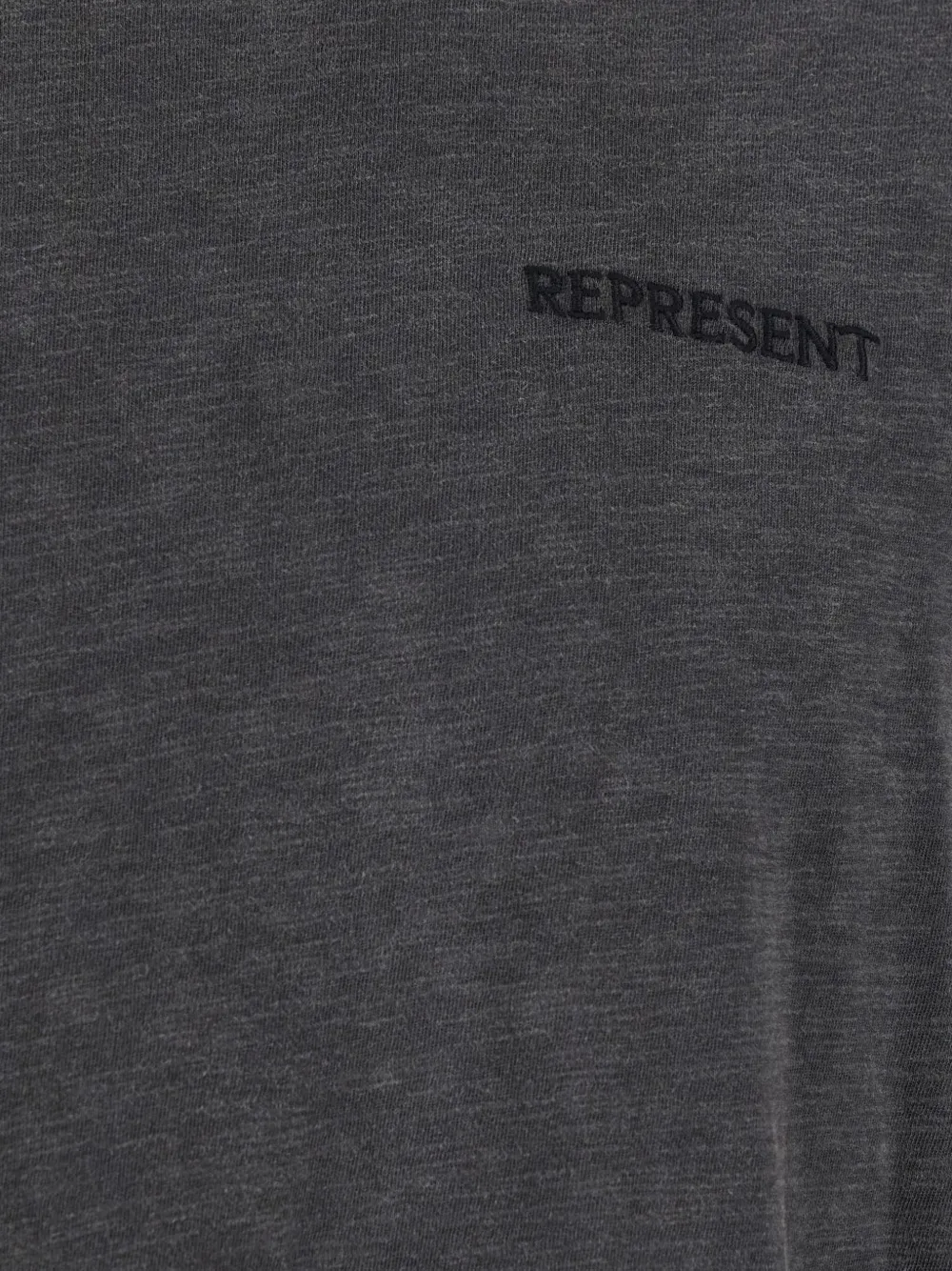 Represent T-shirt met geborduurd logo Grijs