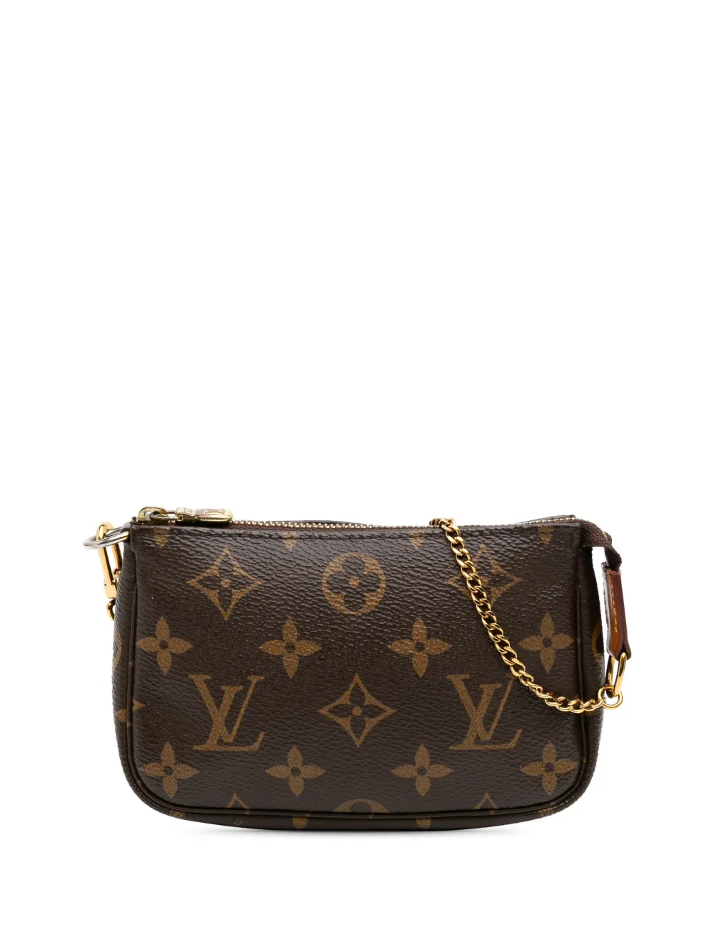 Louis Vuitton Pre-Owned 2019 モノグラム ミニ ポシェット アクセソワール ハンドバッグ - ブラウン Louis Vuitton Pre-Owned 2019 モノグラム ミニ ポシェット アクセソワール ハンドバッグ - ブラウン