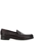 Lidfort embossed-crocodile loafers - Red