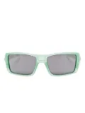 Oakley Heliostat matte translucent rectangle sunglasses - Green