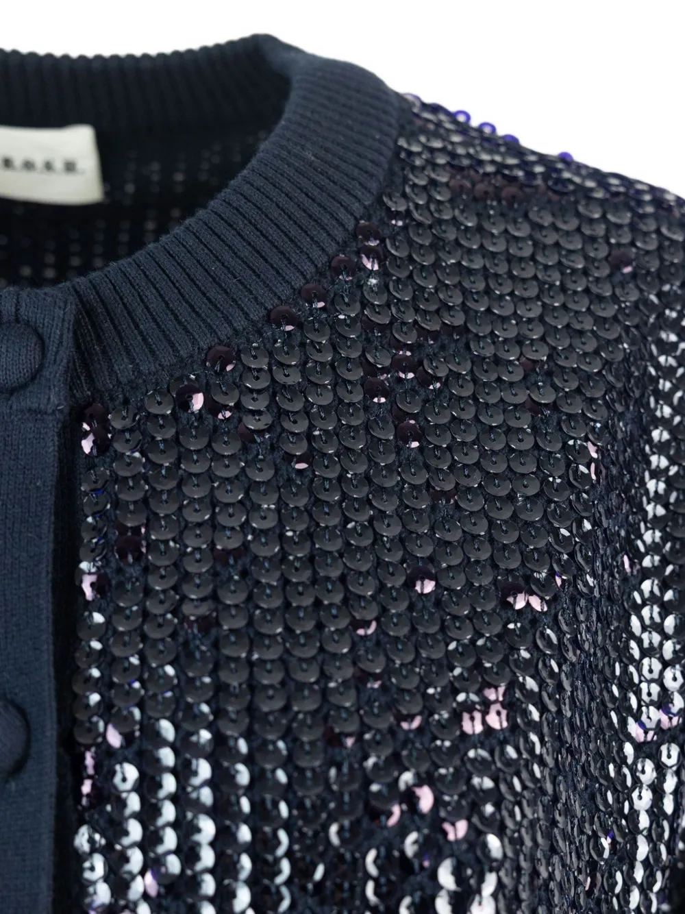 P.A.R.O.S.H. sequin-embellished cardigan BLUE AND GREEN