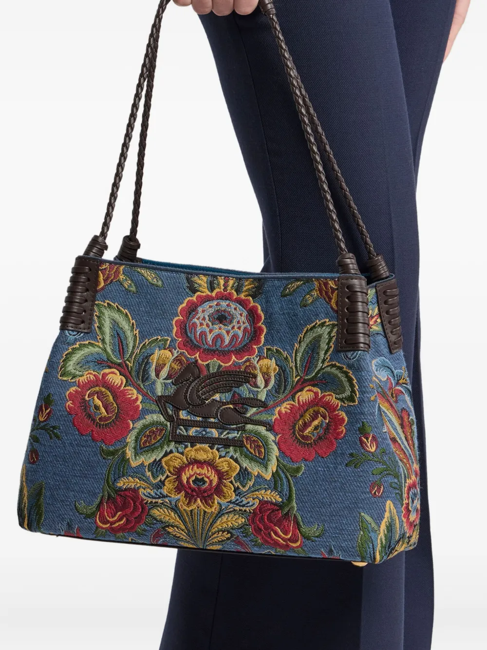 ETRO Libra medium shopper Blauw