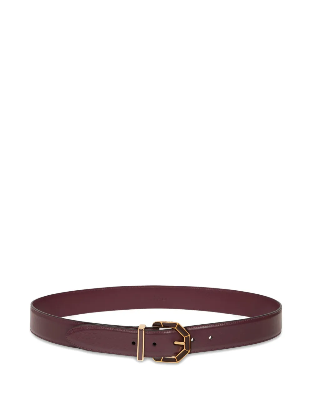 ETRO geometric-buckle leather belt | Red | Image 1