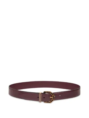 ETRO ジオメトリック バックル レザーベルト | ブラック | FARFETCH JP