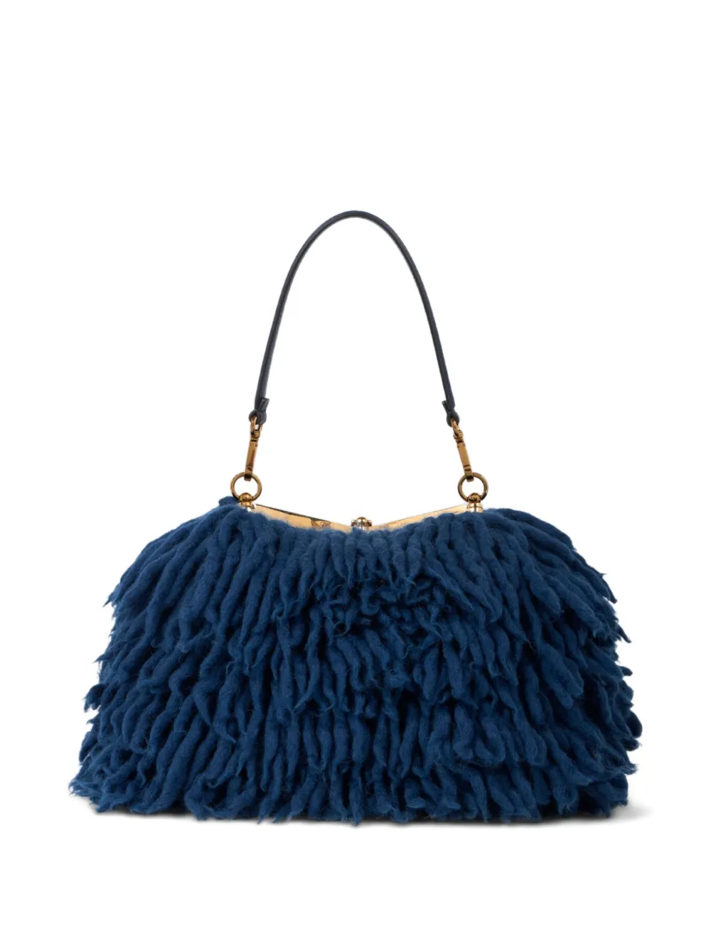 ETRO Vela wollen schoudertas Blauw