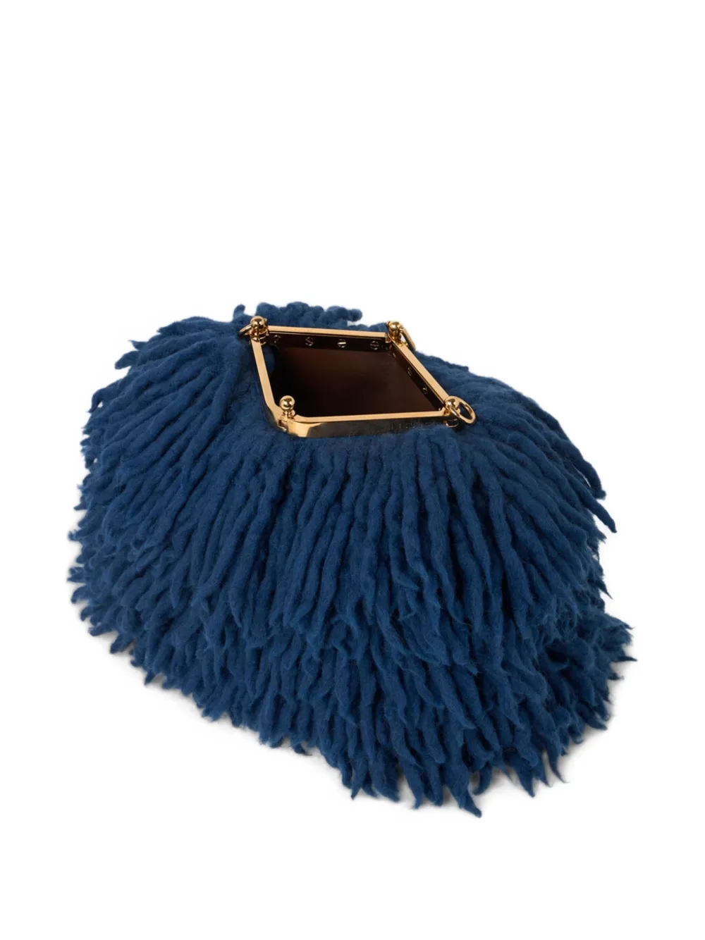 ETRO Vela wollen schoudertas Blauw