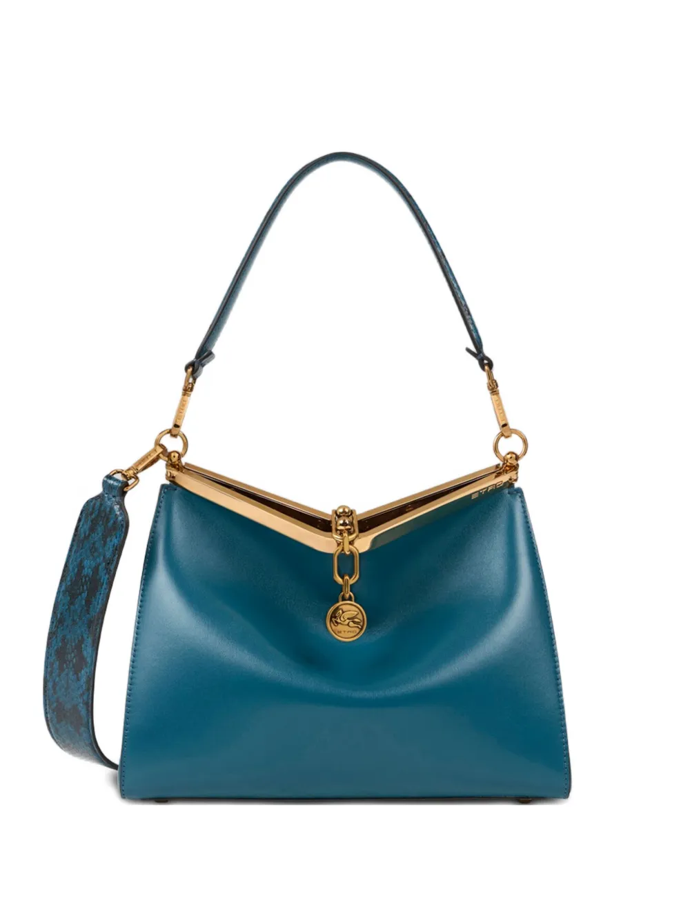 ETRO medium Vela leather tote bag Blauw