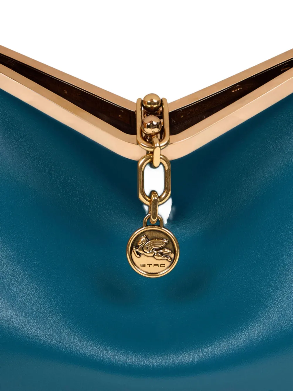 ETRO medium Vela leather tote bag Blauw