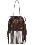 ETRO Small Kalispera embroidered bucket bag - Brown
