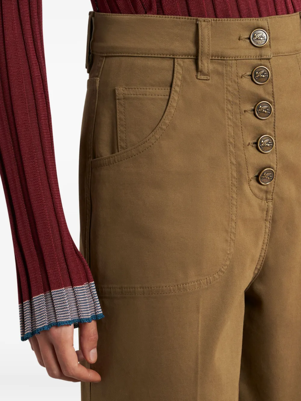 ETRO Flared jeans Bruin