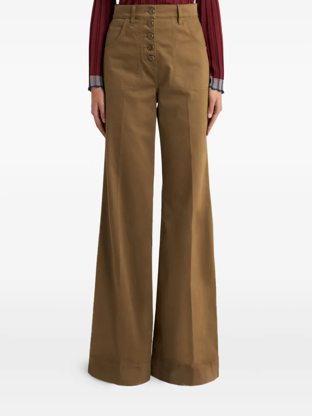 ETRO Flared jeans Bruin