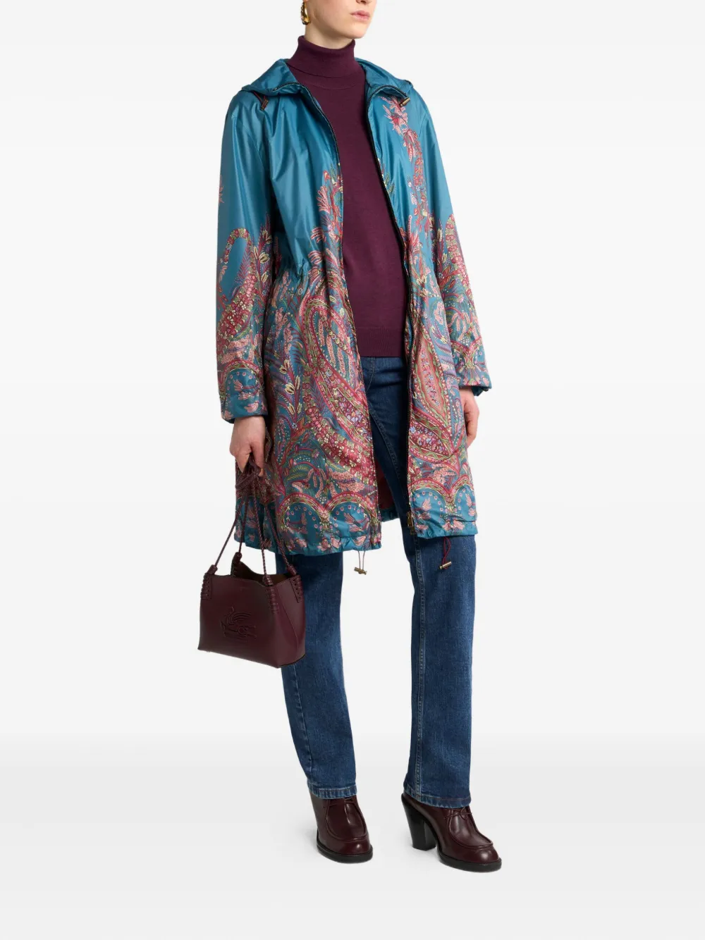 ETRO Regenjas met paisley-print Blauw