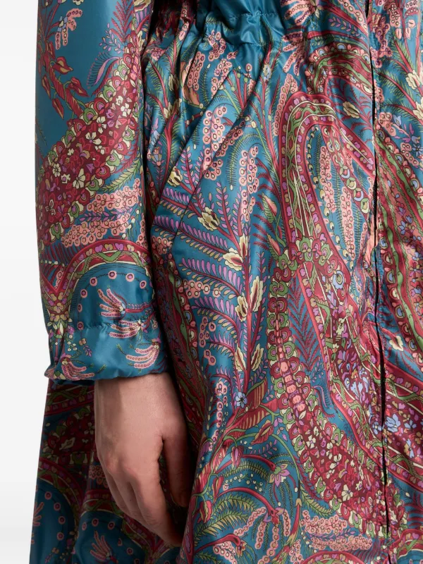 ETRO ペイズリー ポリエステル レインコート トレンチコート ライト 42 ETRO ペイズリー ポリエステル レインコート トレンチコート ライト 42
