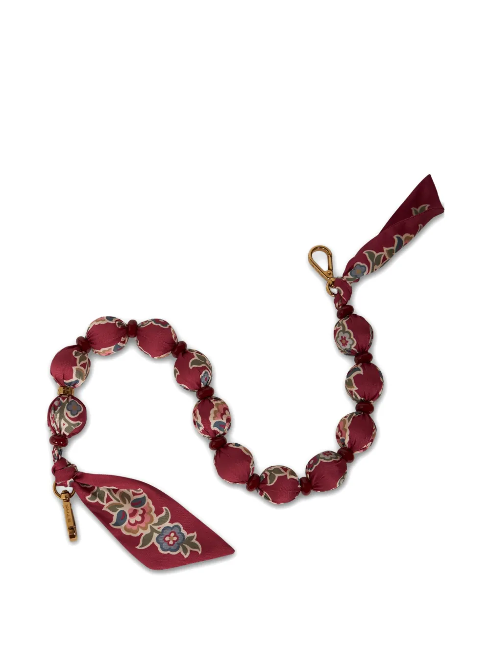 ETRO Tassenband met bollen en kralen Rood