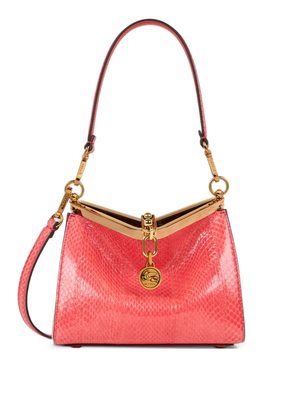 ETRO small Vela snakeskin clasp shoulder bag | Red | Image 1