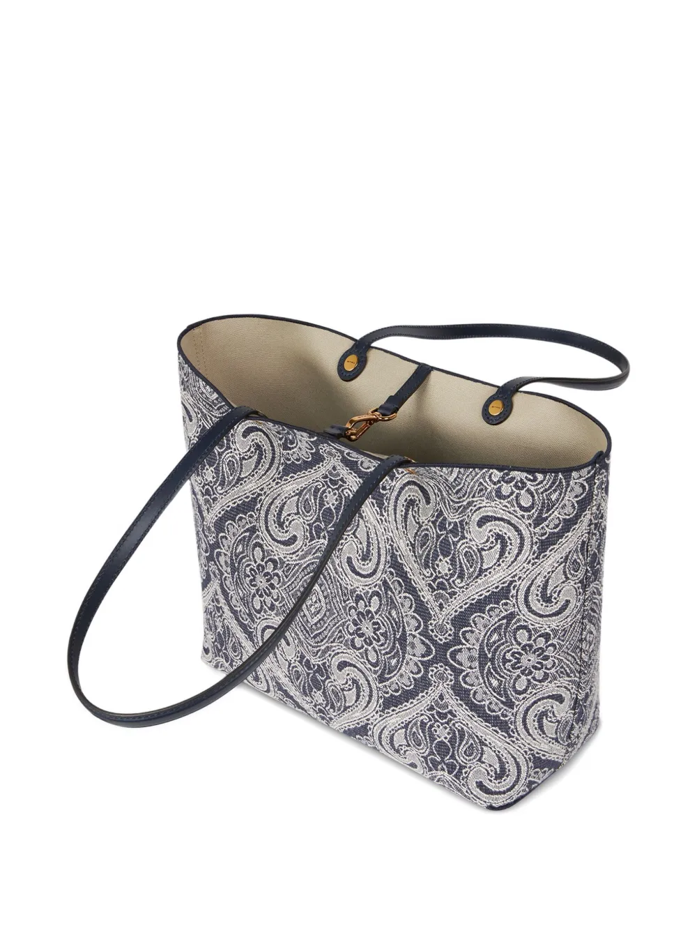 Etro Paisley-print Open-top Tote Bag In Blue