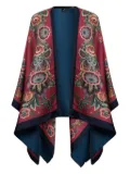 ETRO floral-patterned cape - Red