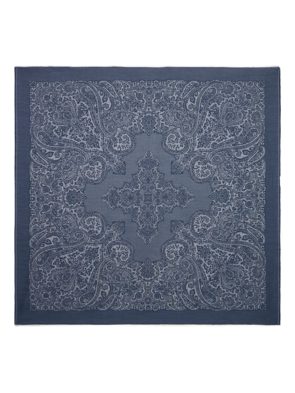 ETRO Sjaal met paisley jacquard Blauw